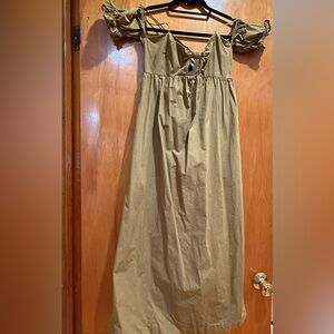 Olive Off-Shoulder Dress